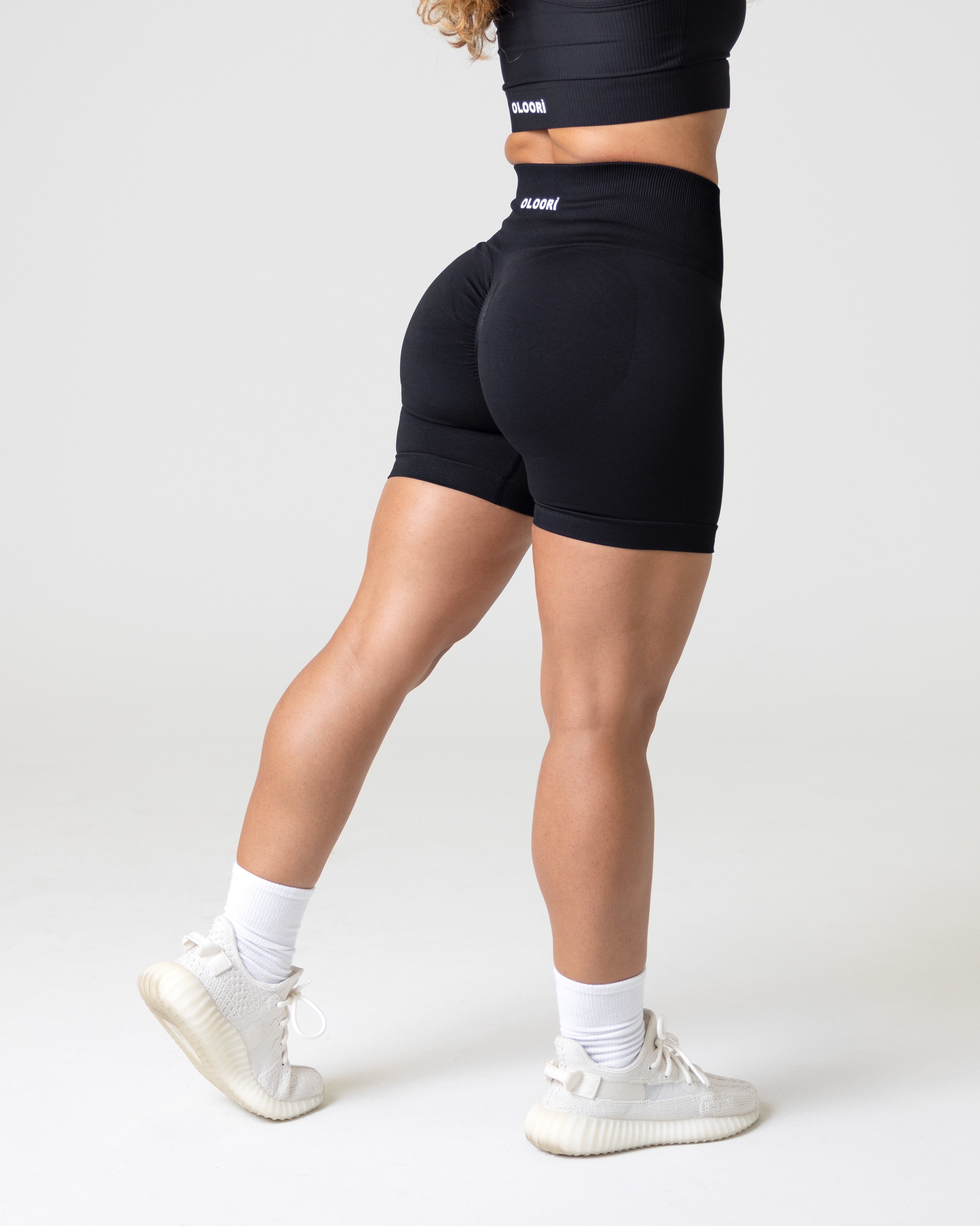 YEOREO Buttery Workout Shorts for Women High Waist Running Biker Shorts  Spandex Scrunch Gym Yoga Shorts Black S at  Women's Clothing store